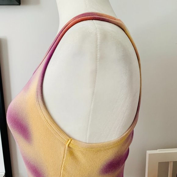 AGOLDE TIE DYE RIBBED KNIT BODYSUIT - Picture 8 of 10